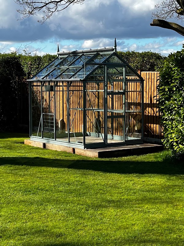 New fencing plus bases for a greenhouse and soft play